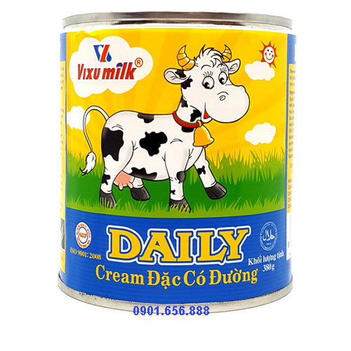 Phân phối Sữa đặc Daily Vàng lon 380g
